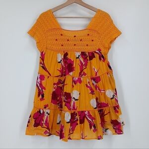 Lane Bryant Crochet Tiered Blouse